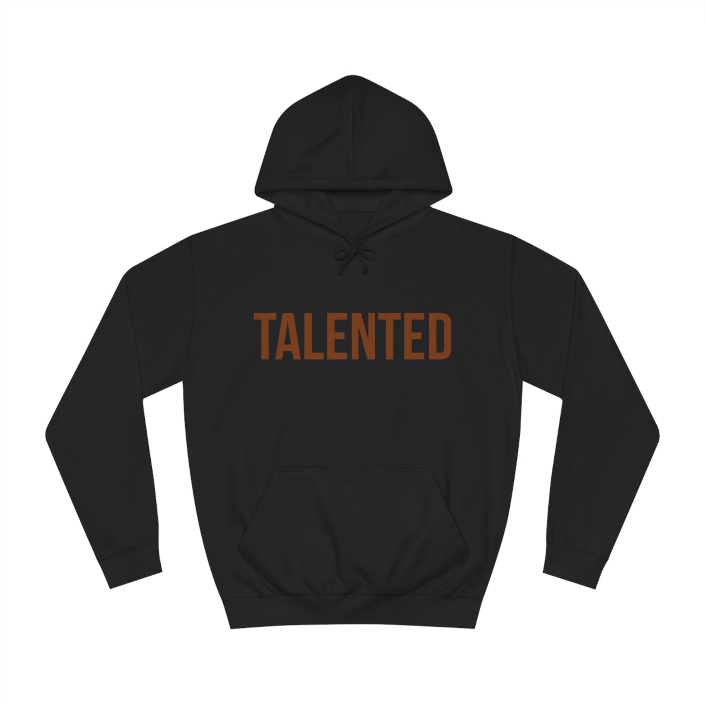 "talented/romans 12:6-8" hoodie (brown lettering)