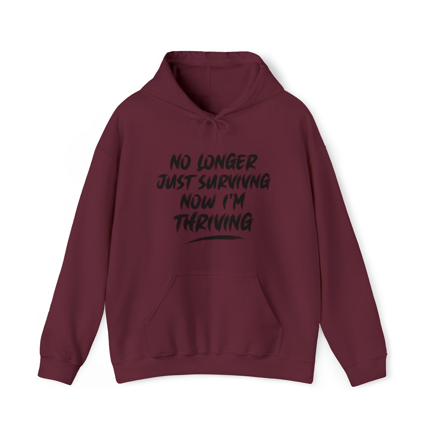 "thriving" hoodie (black lettering)