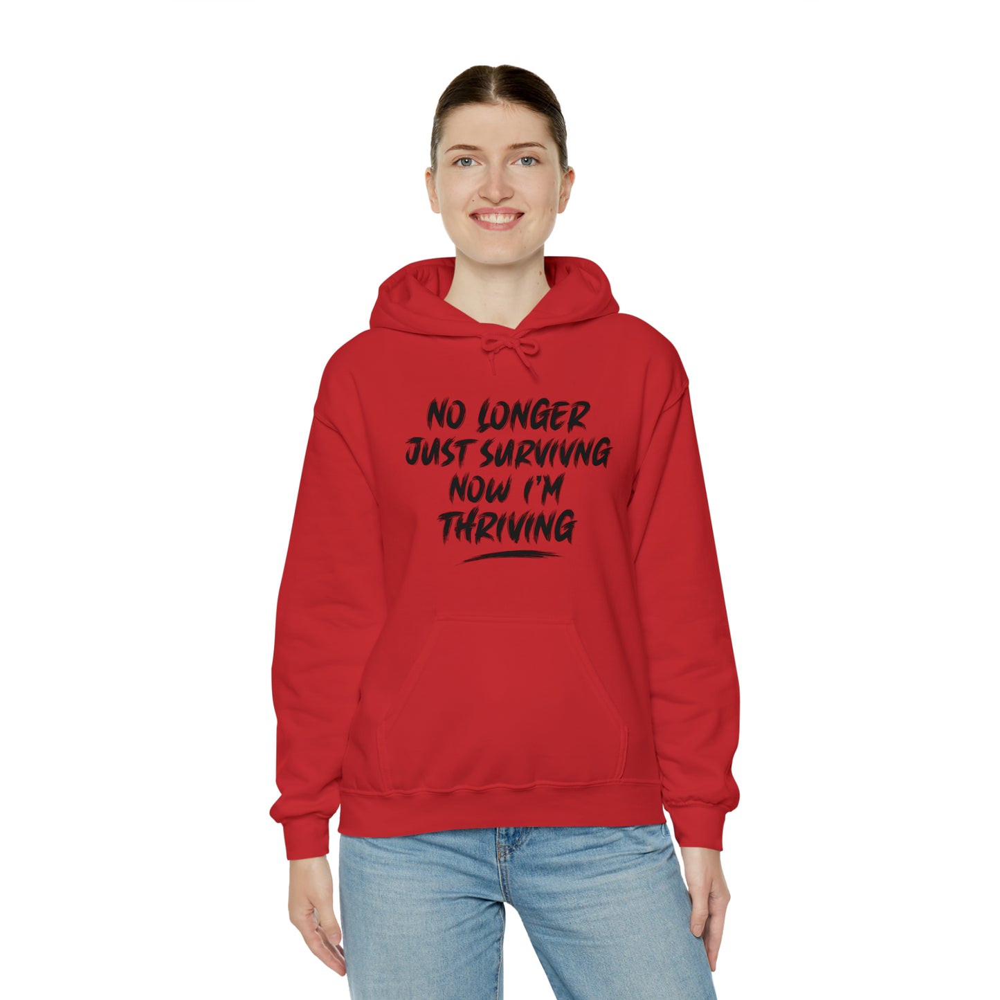 "thriving" hoodie (black lettering)