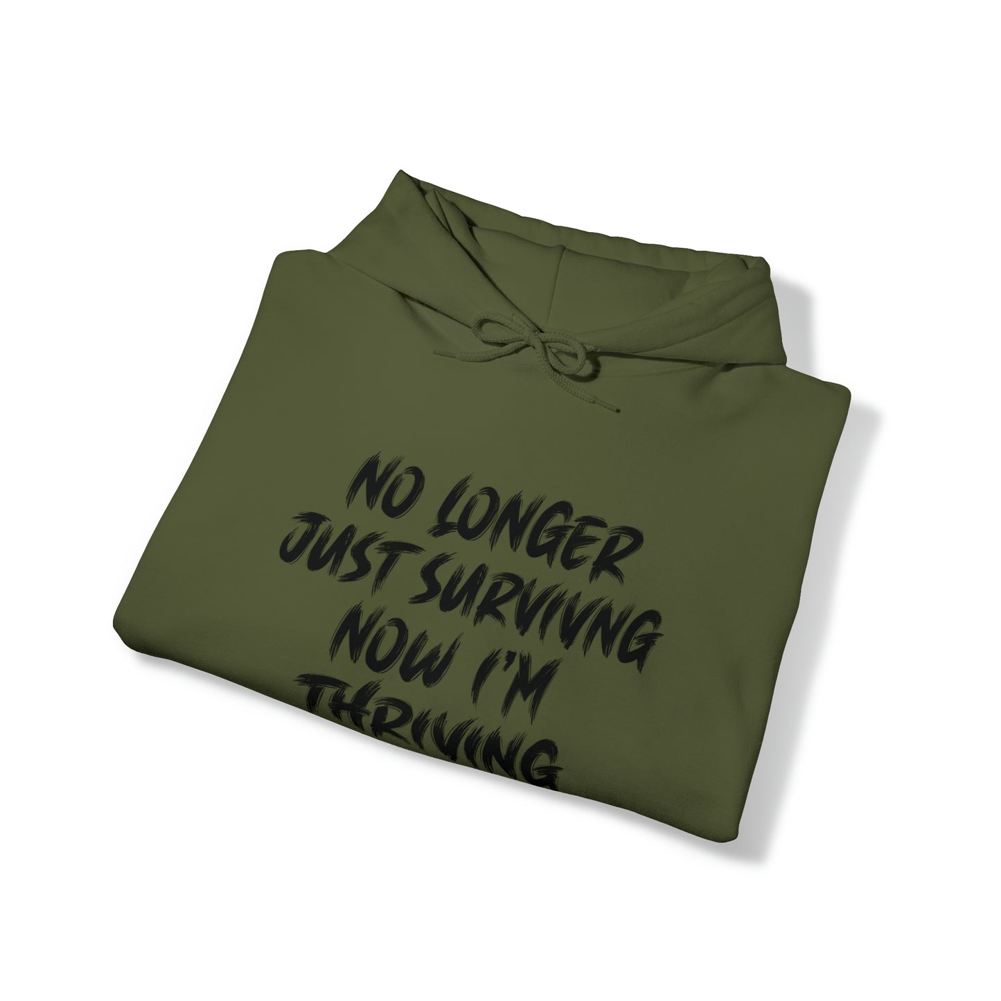"thriving" hoodie (black lettering)