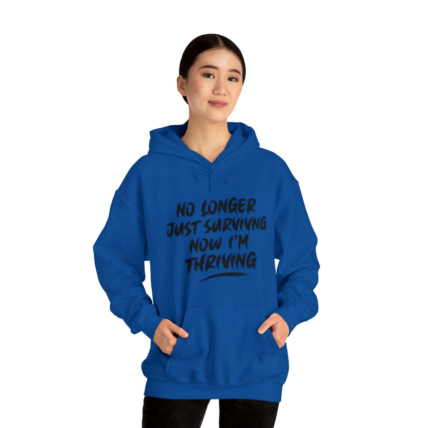 "thriving" hoodie (black lettering)