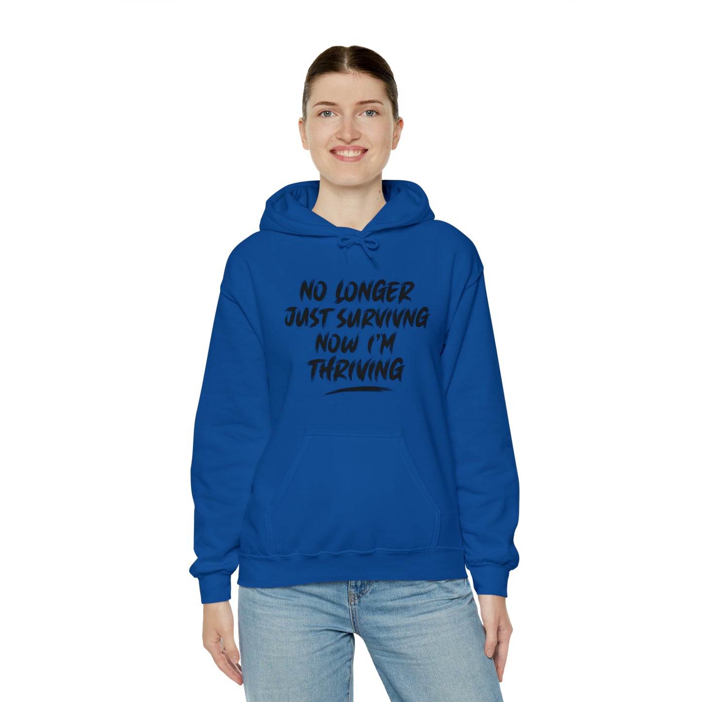 "thriving" hoodie (black lettering)