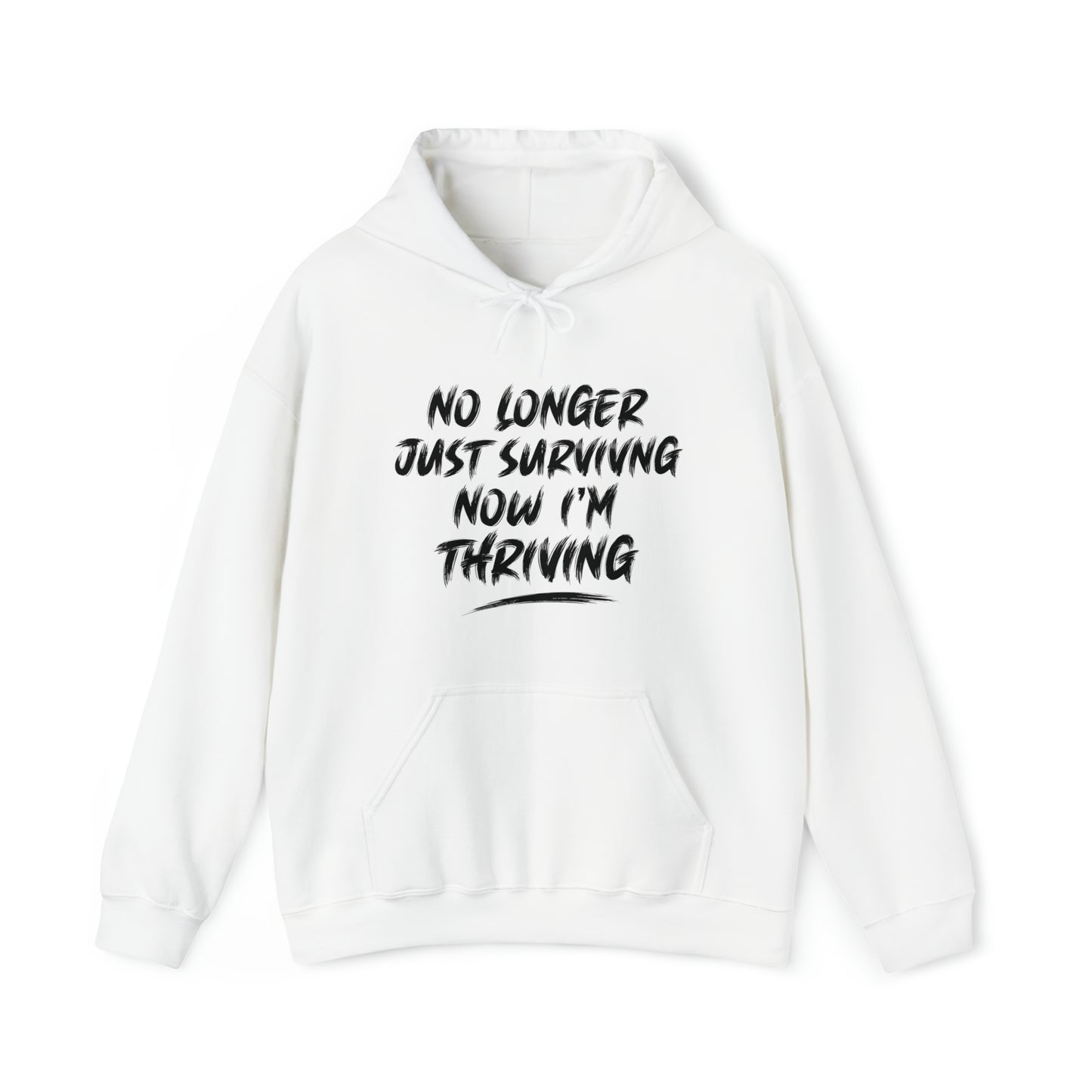 "thriving" hoodie (black lettering)