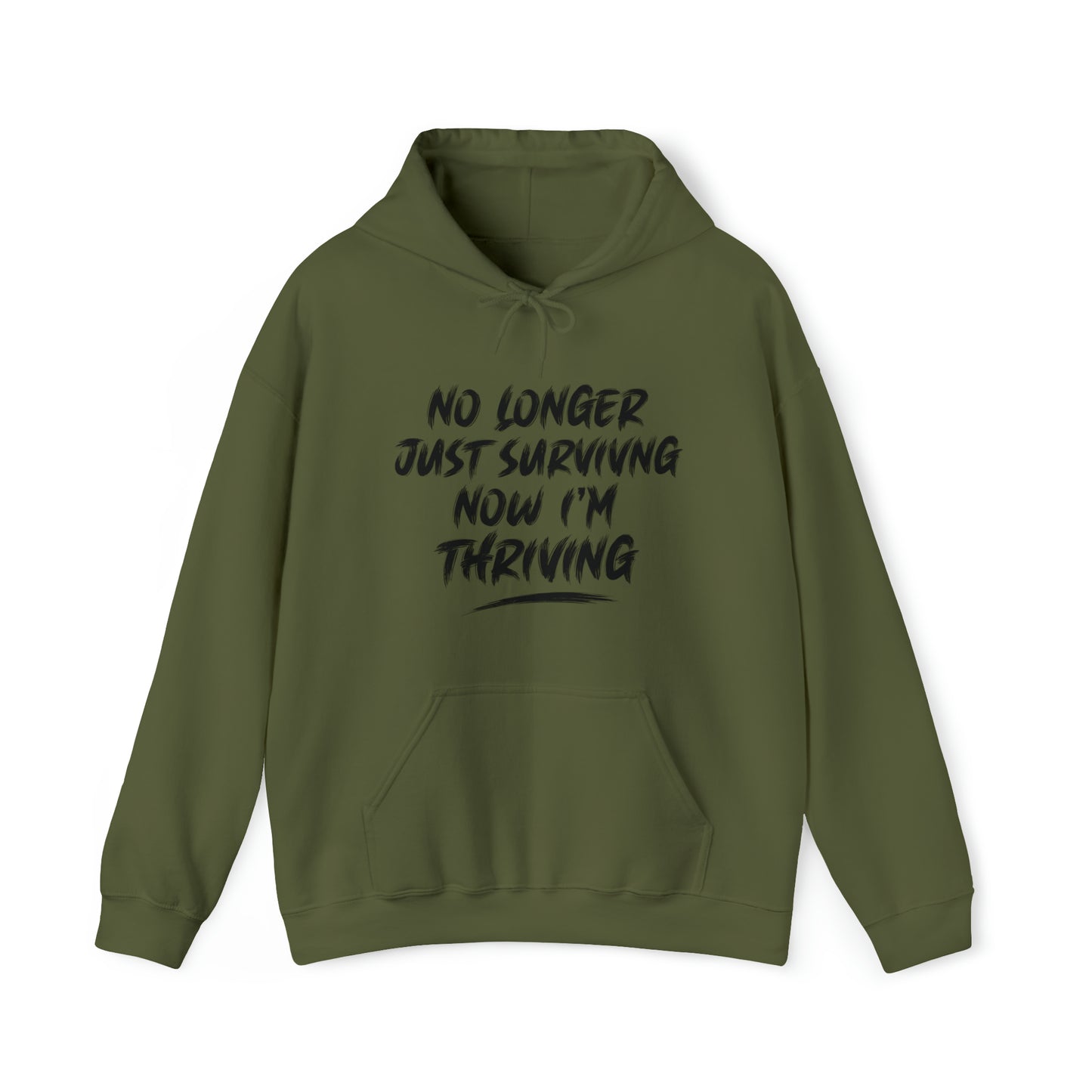 "thriving" hoodie (black lettering)