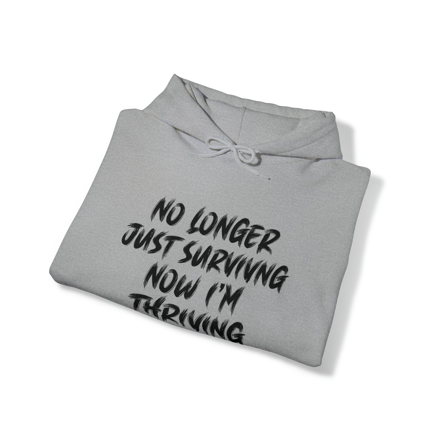 "thriving" hoodie (black lettering)