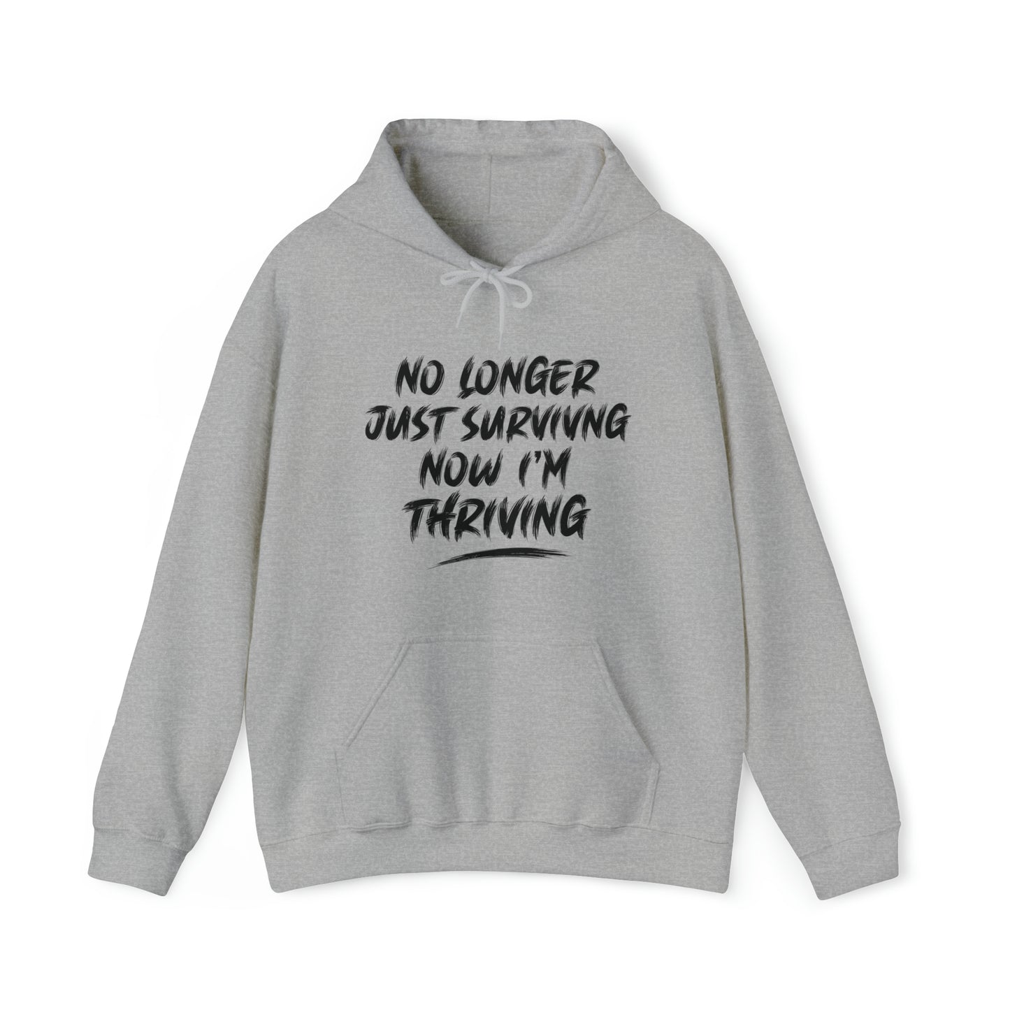 "thriving" hoodie (black lettering)