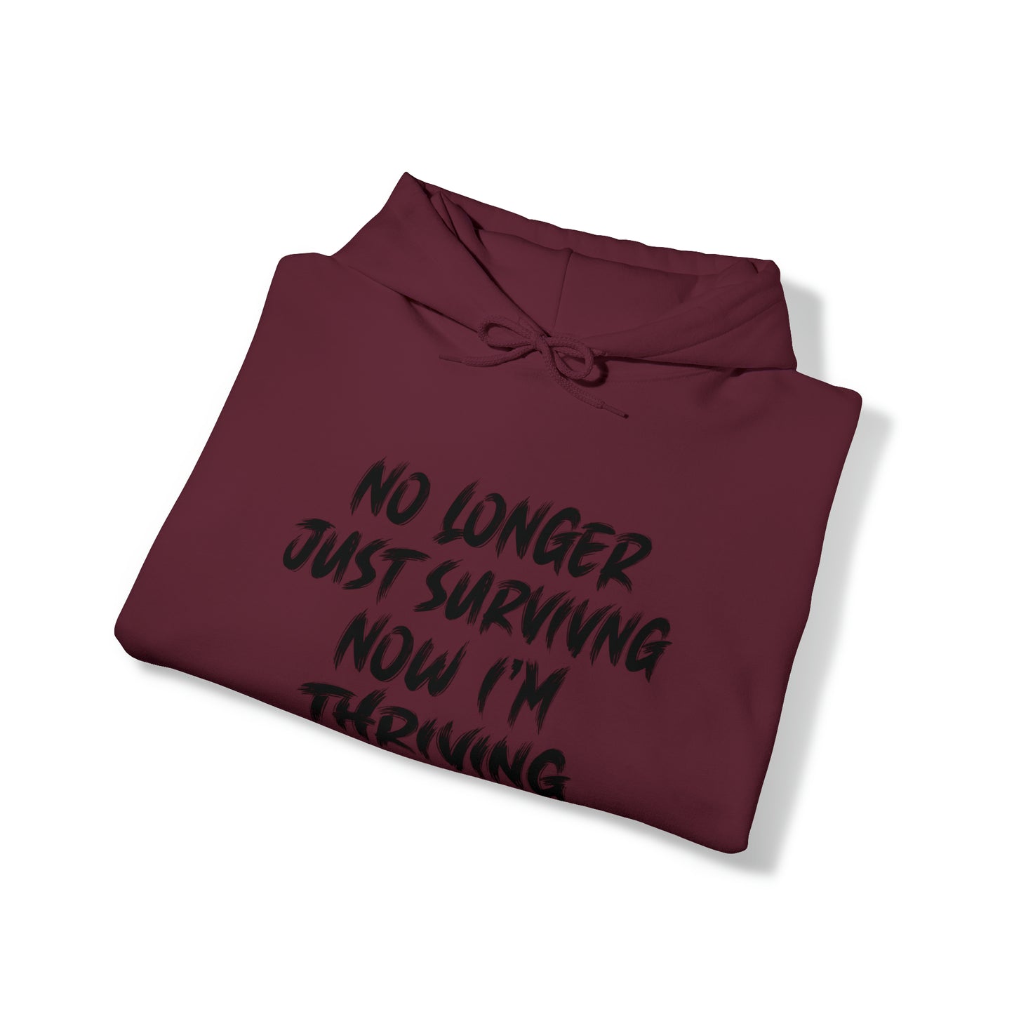 "thriving" hoodie (black lettering)
