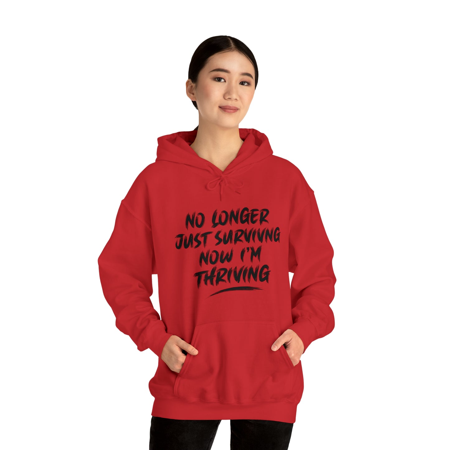 "thriving" hoodie (black lettering)