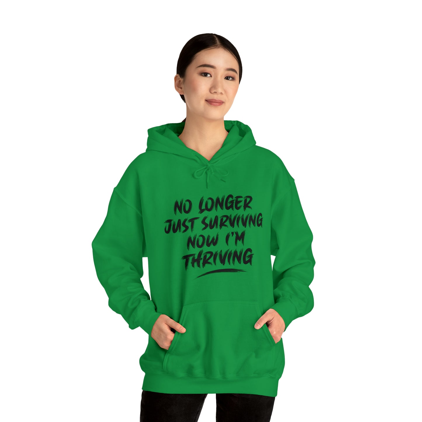 "thriving" hoodie (black lettering)