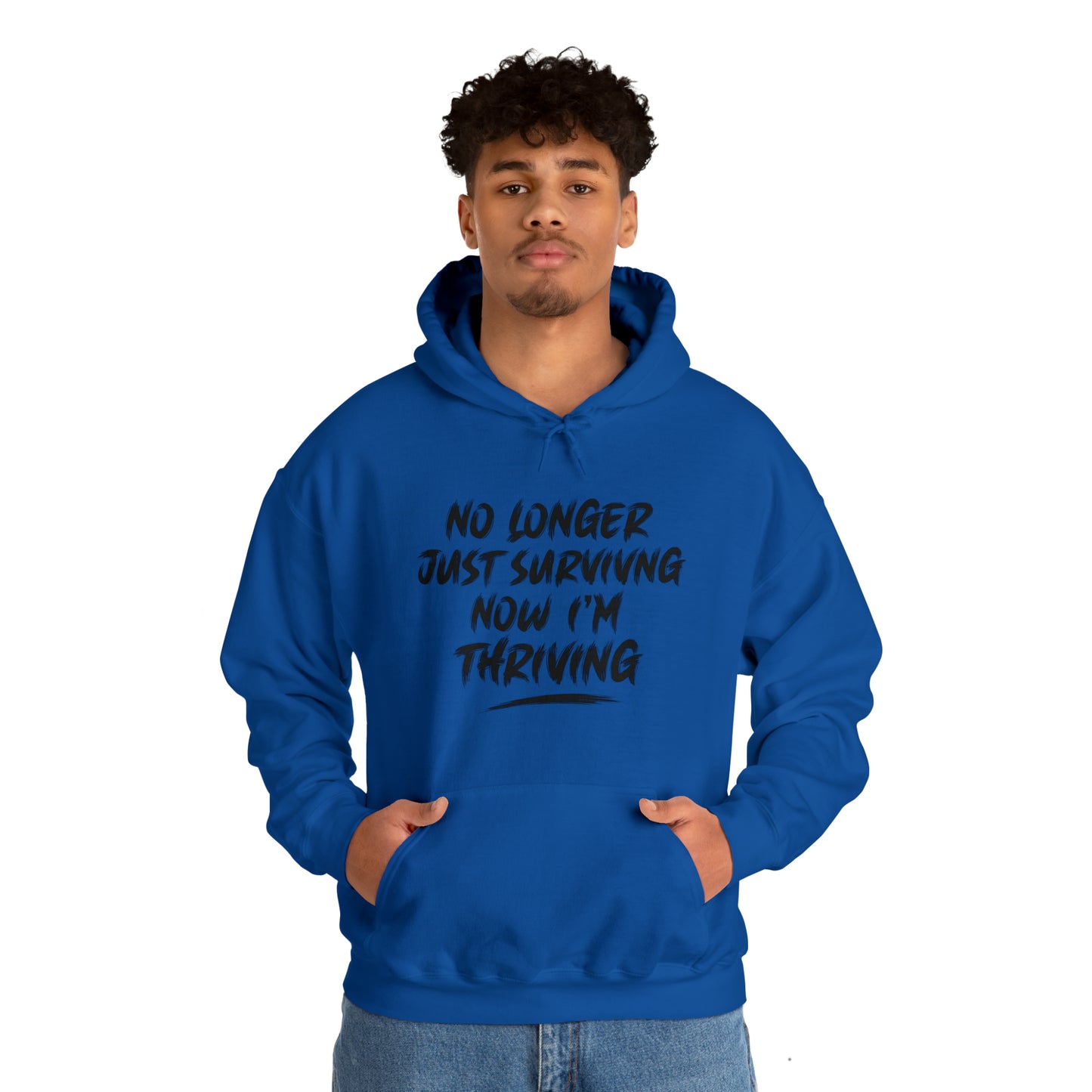 "thriving" hoodie (black lettering)
