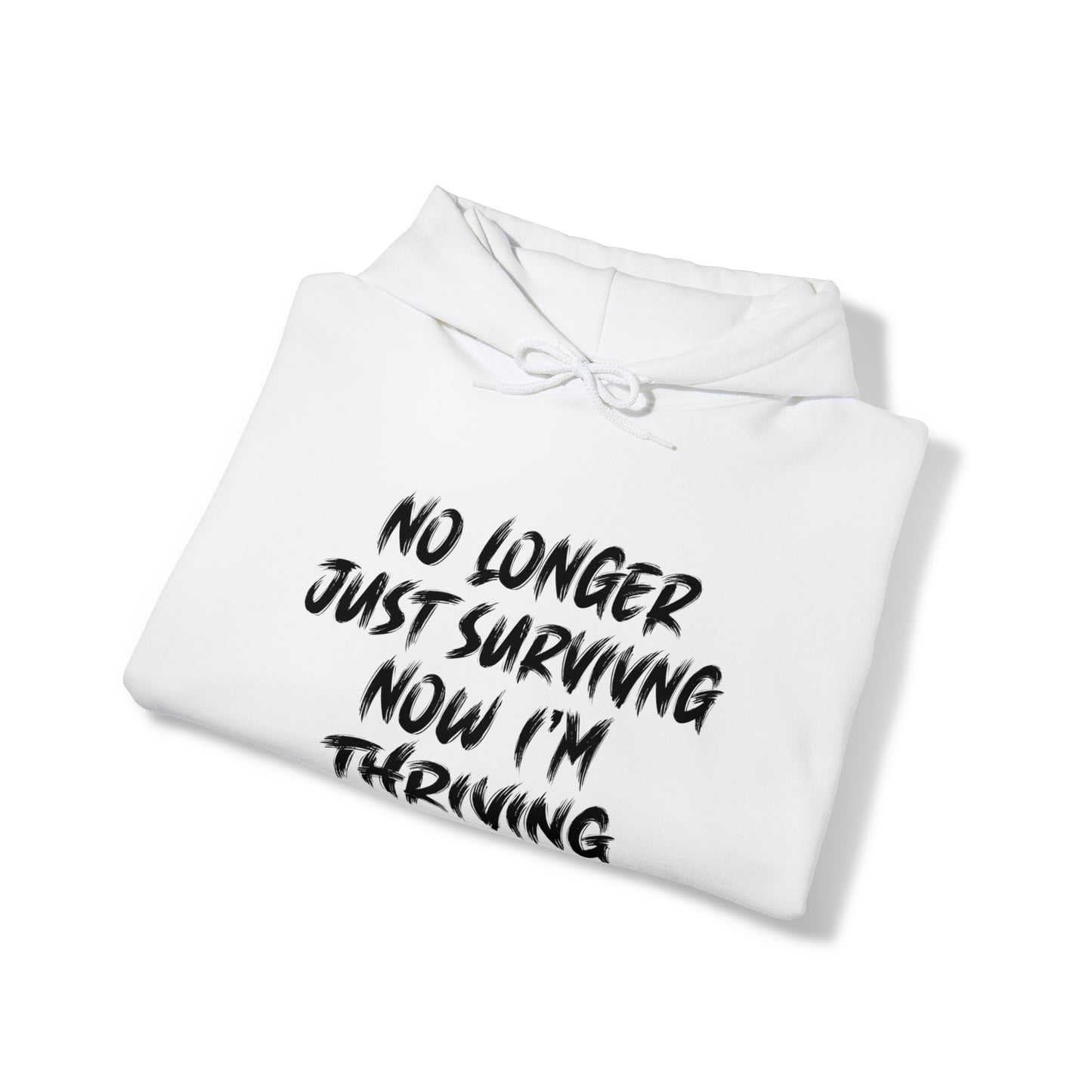 "thriving" hoodie (black lettering)