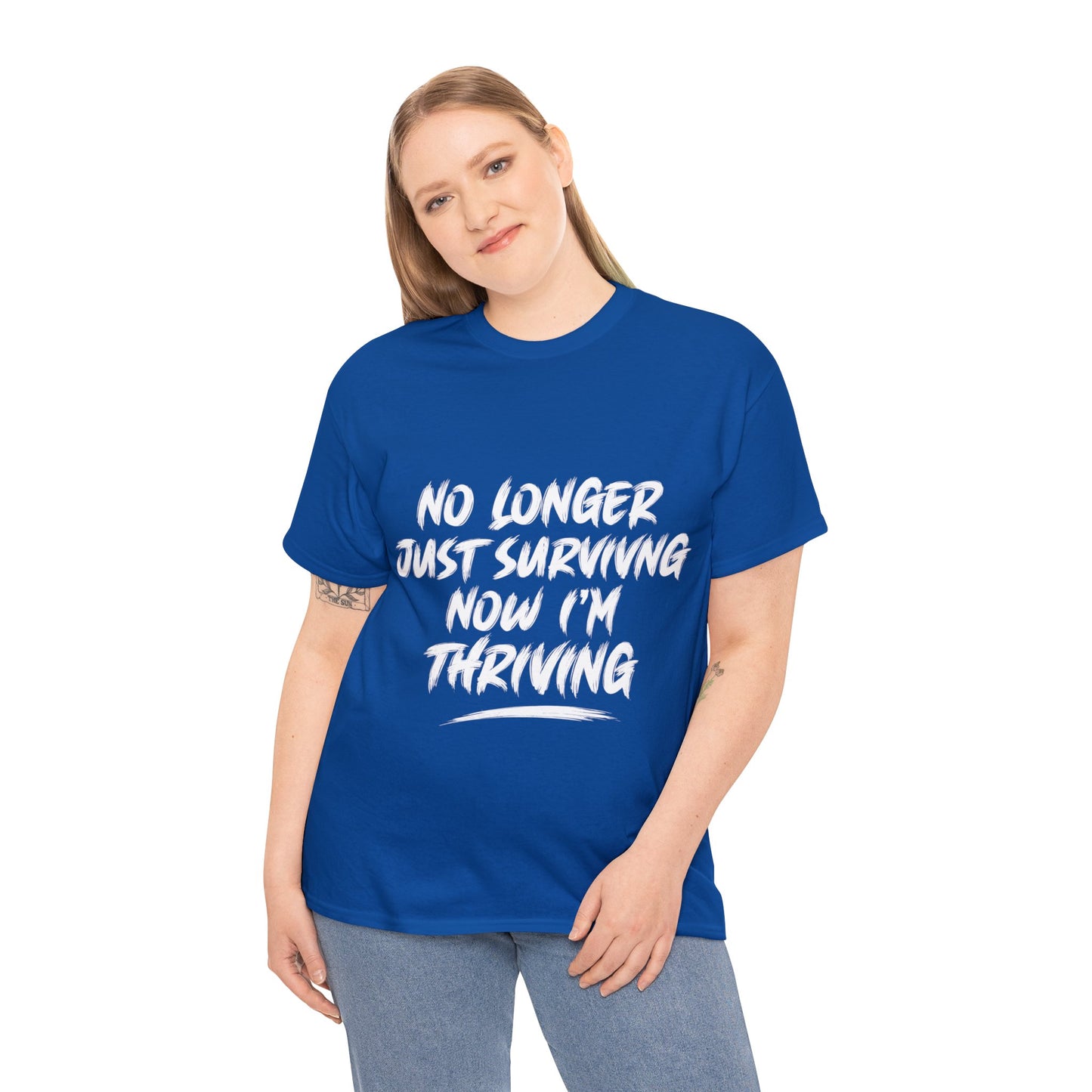 "thriving" tee (white lettering)