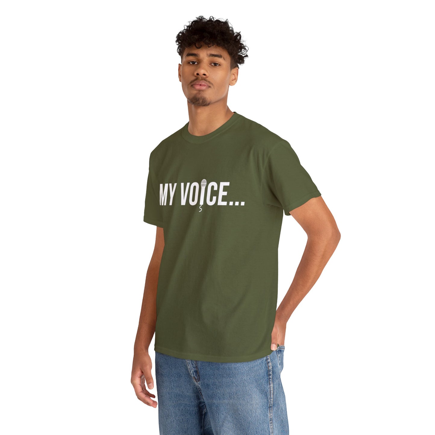 "my voice"  tee  (white lettering)