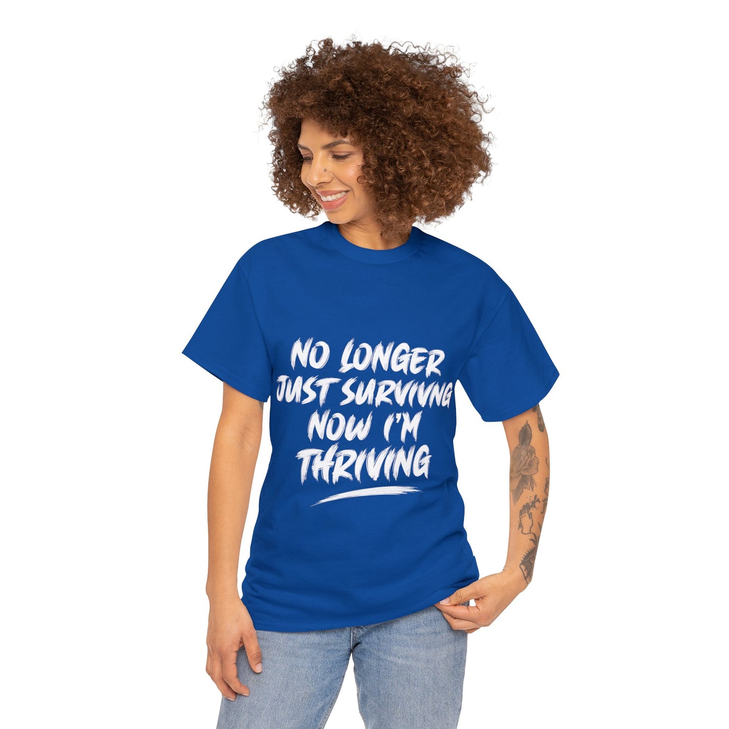 "thriving" tee (white lettering)