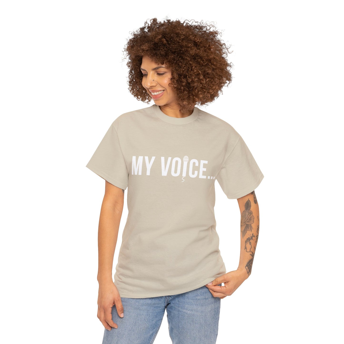 "my voice"  tee  (white lettering)