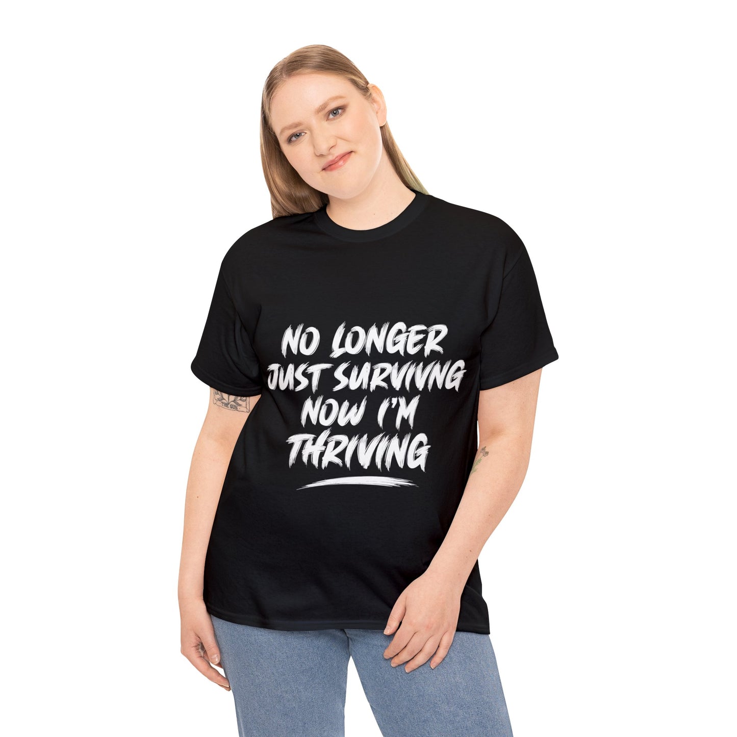 "thriving" tee (white lettering)