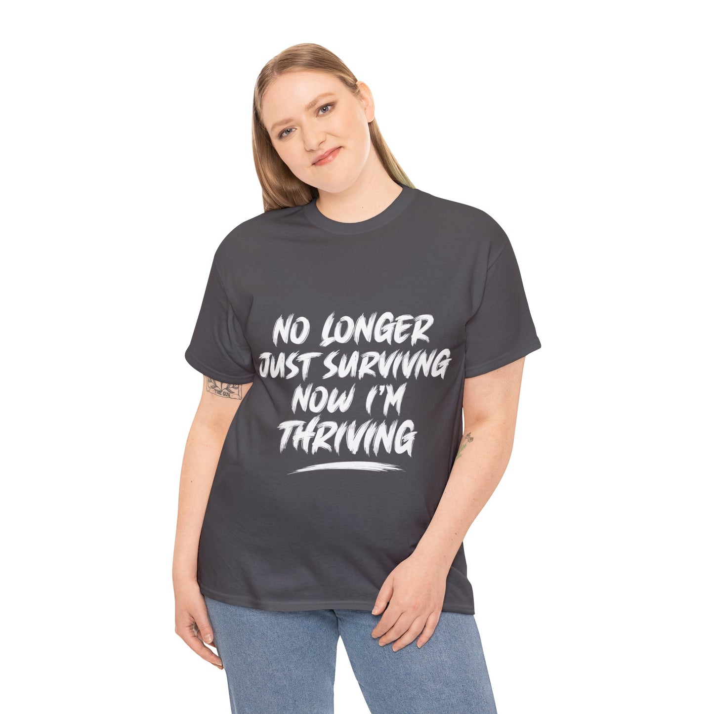 "thriving" tee (white lettering)