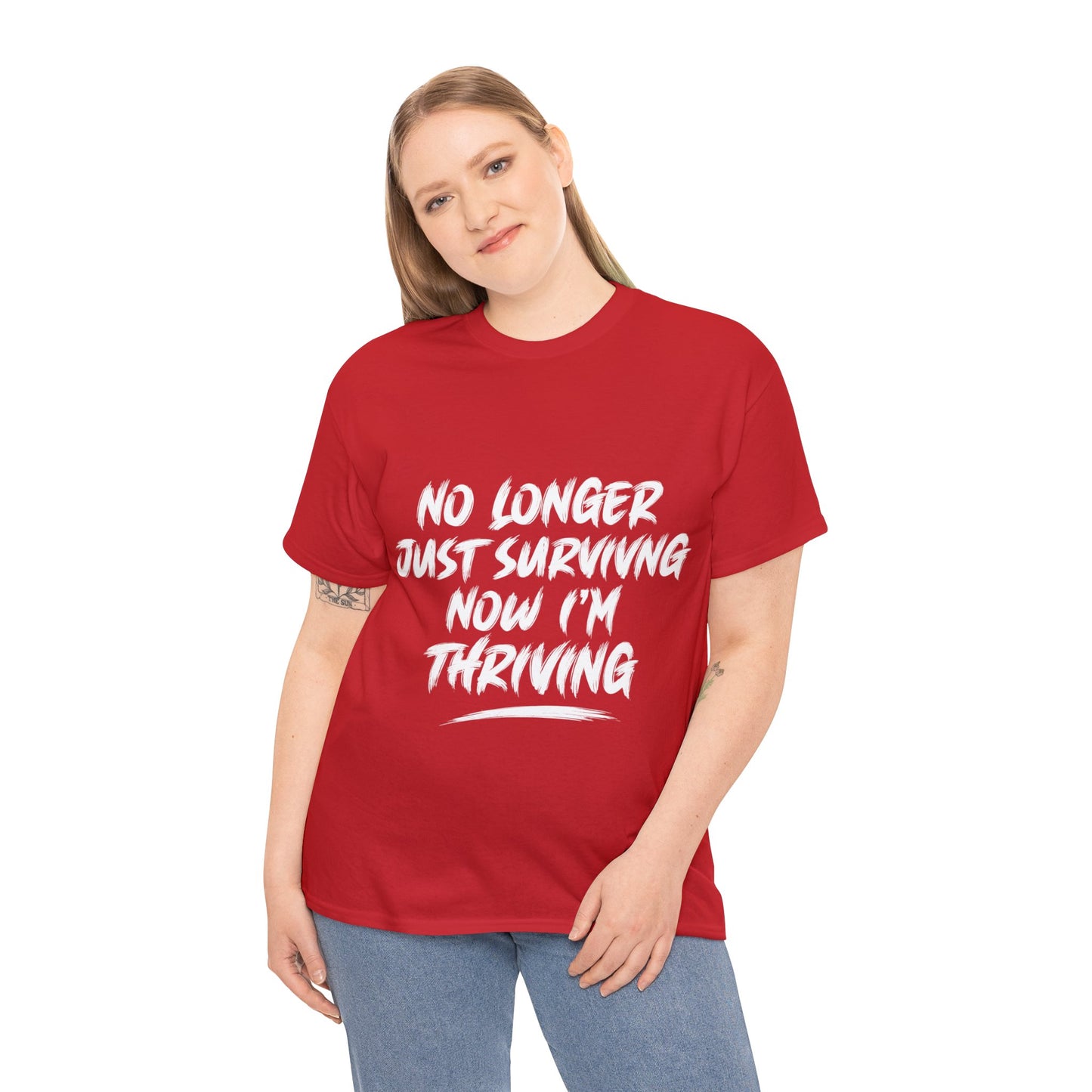 "thriving" tee (white lettering)