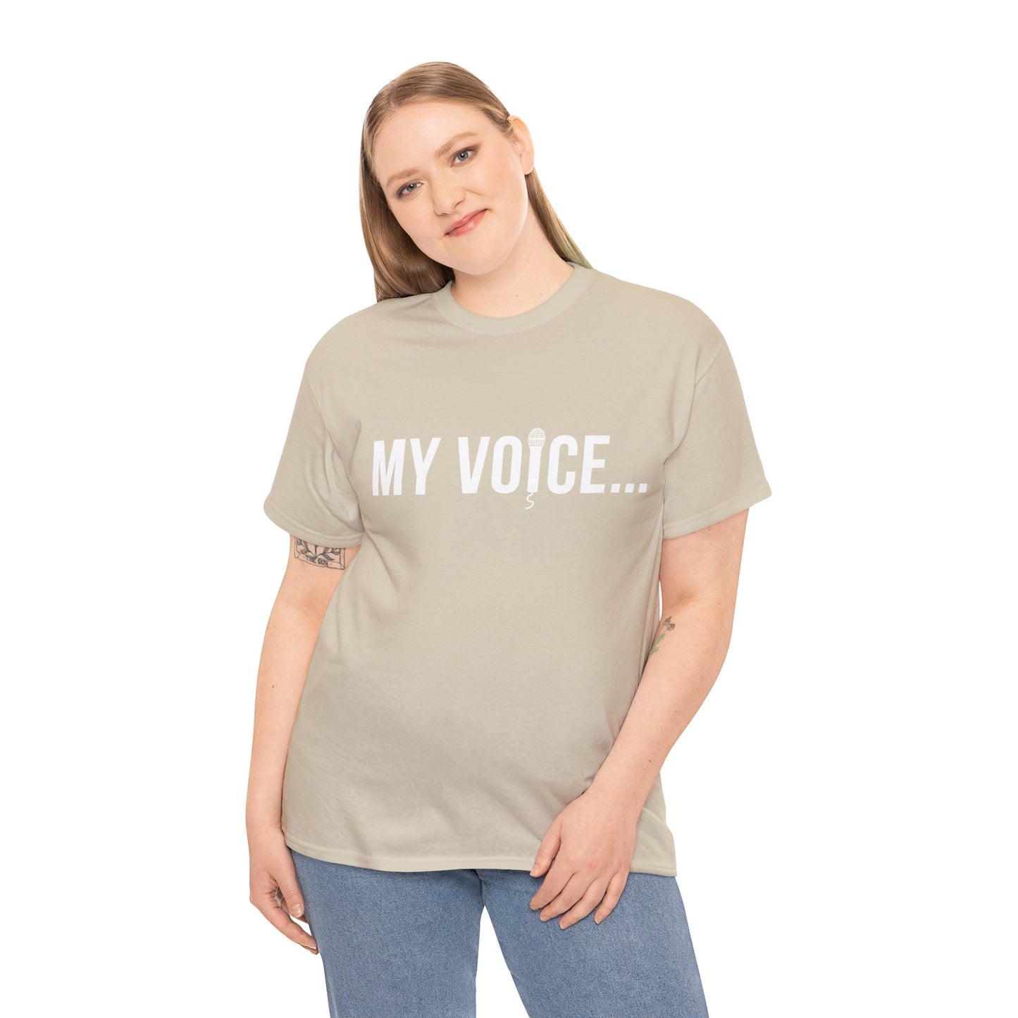 "my voice"  tee  (white lettering)