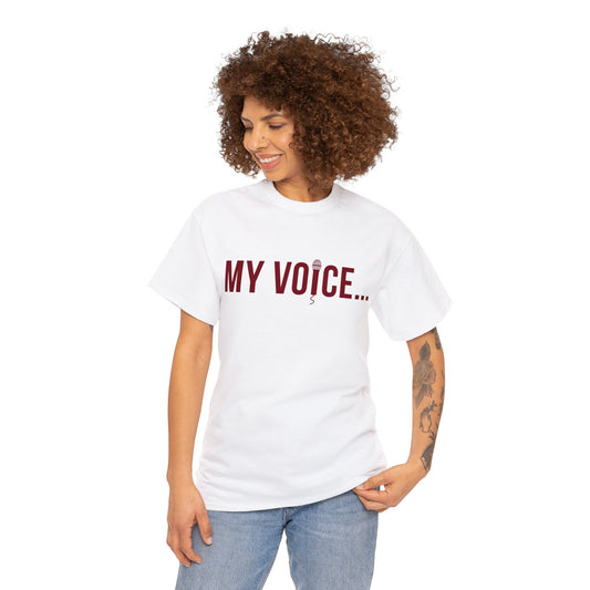 "My Voice" Tee (Red Lettering)