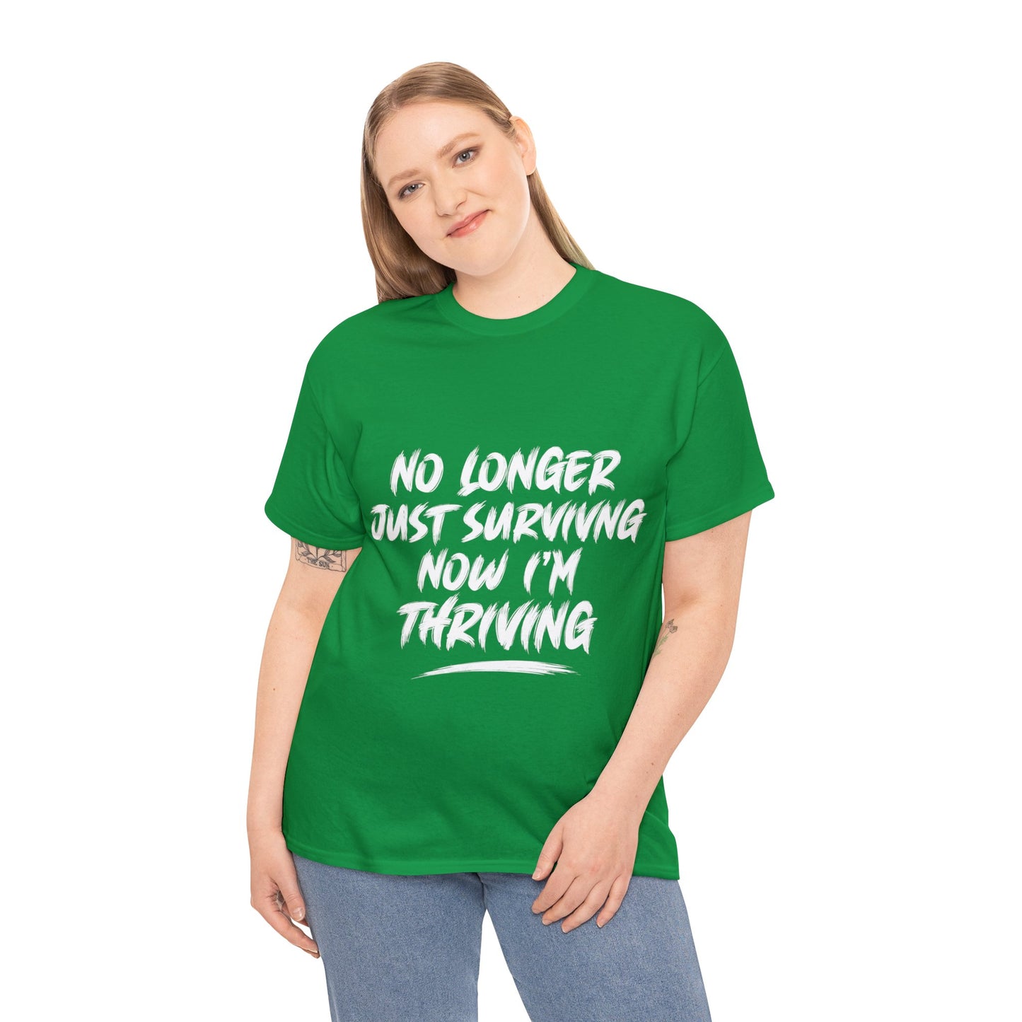 "thriving" tee (white lettering)