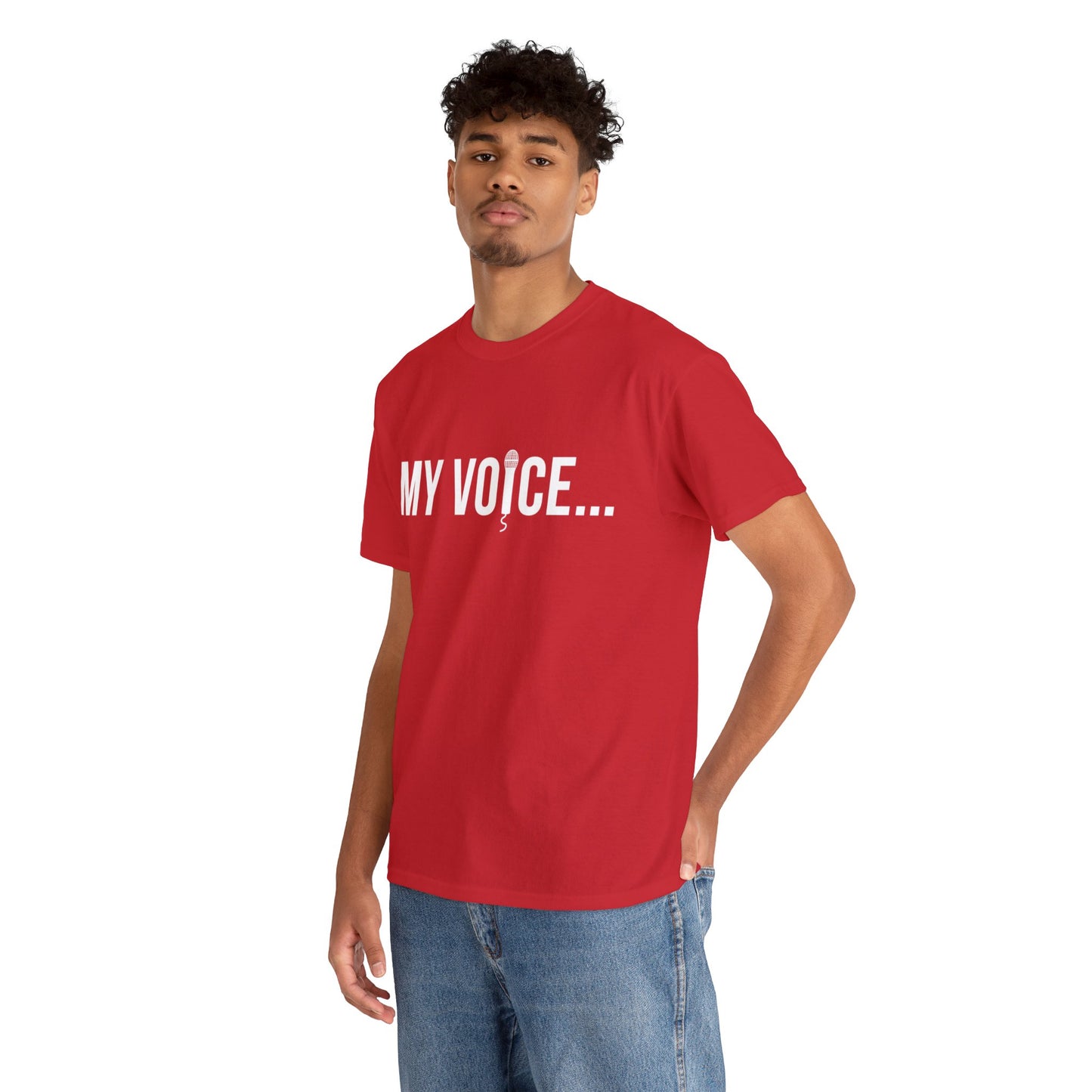 "my voice"  tee  (white lettering)