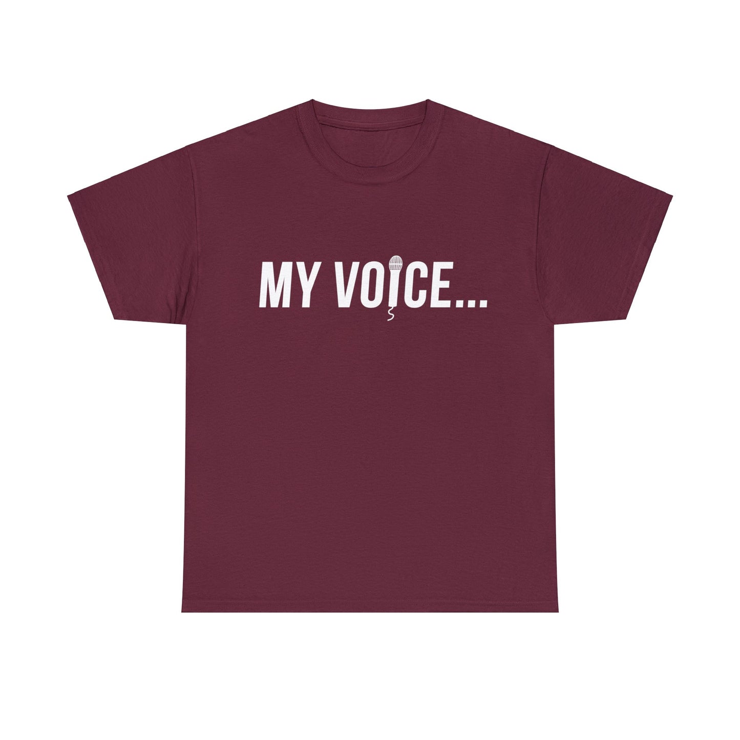 "my voice"  tee  (white lettering)