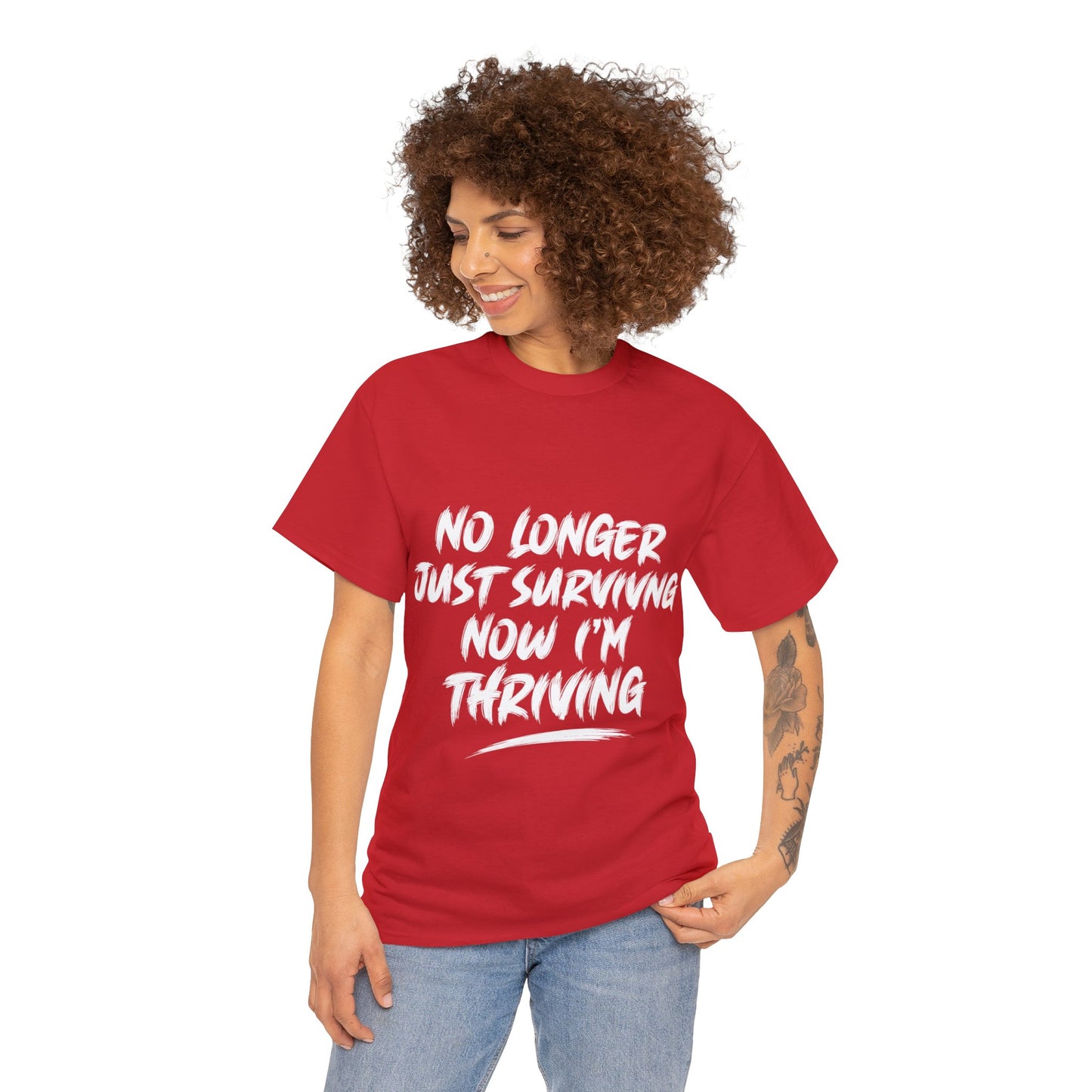 "thriving" tee (white lettering)
