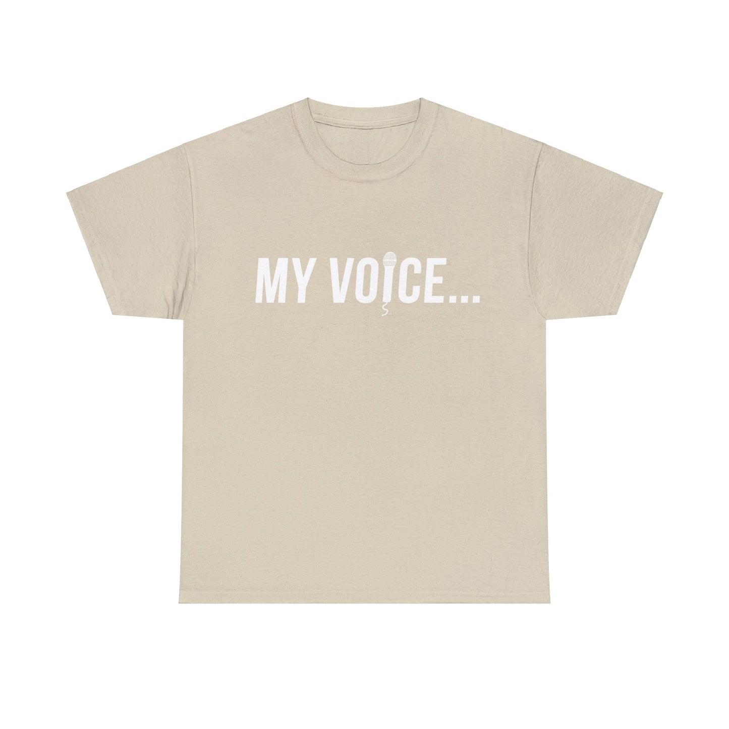 "my voice"  tee  (white lettering)