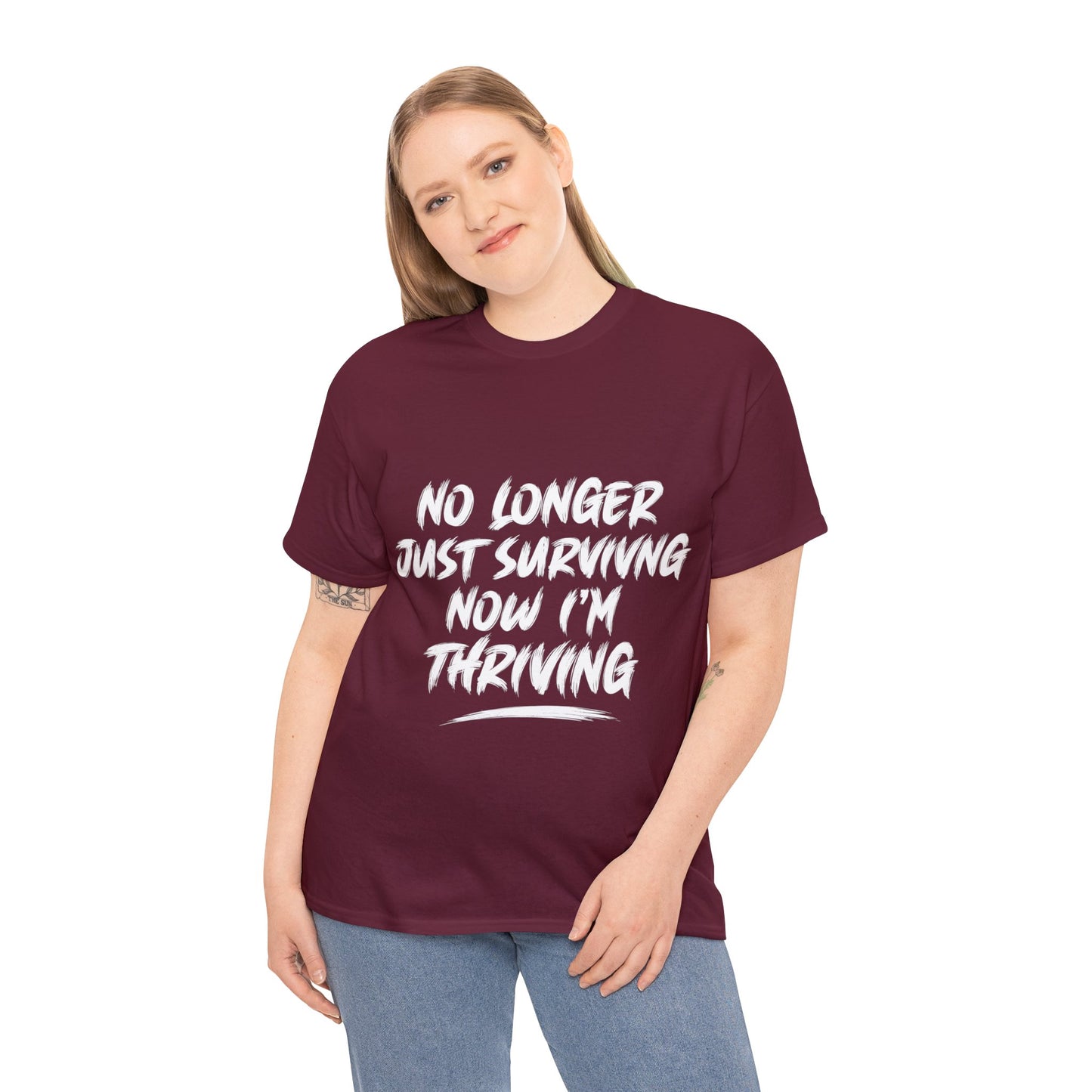 "thriving" tee (white lettering)