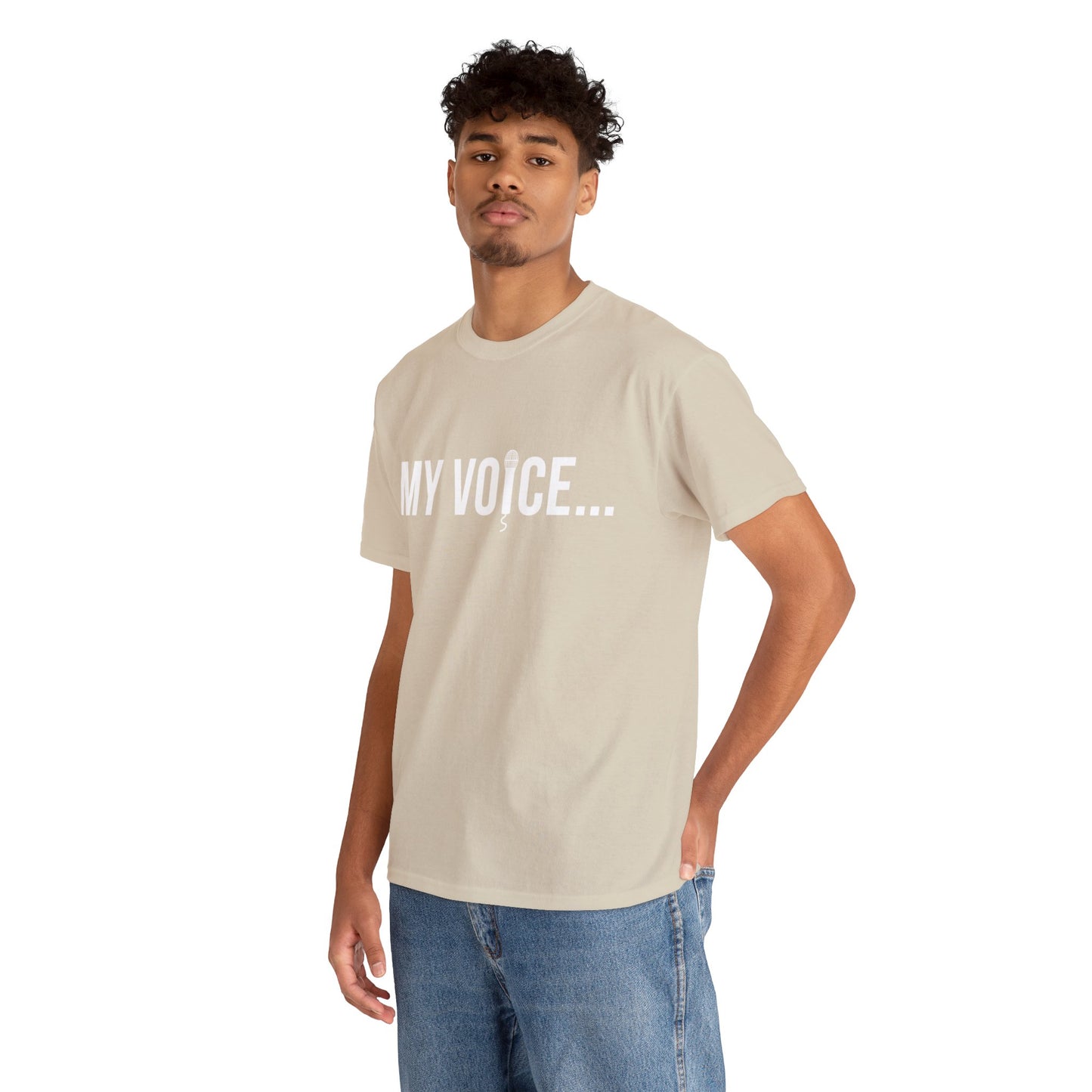 "my voice"  tee  (white lettering)