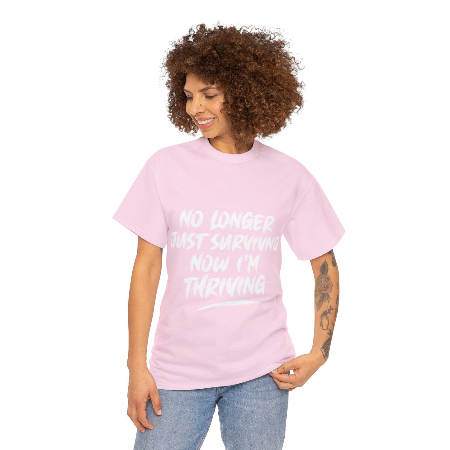 "thriving" tee (white lettering)