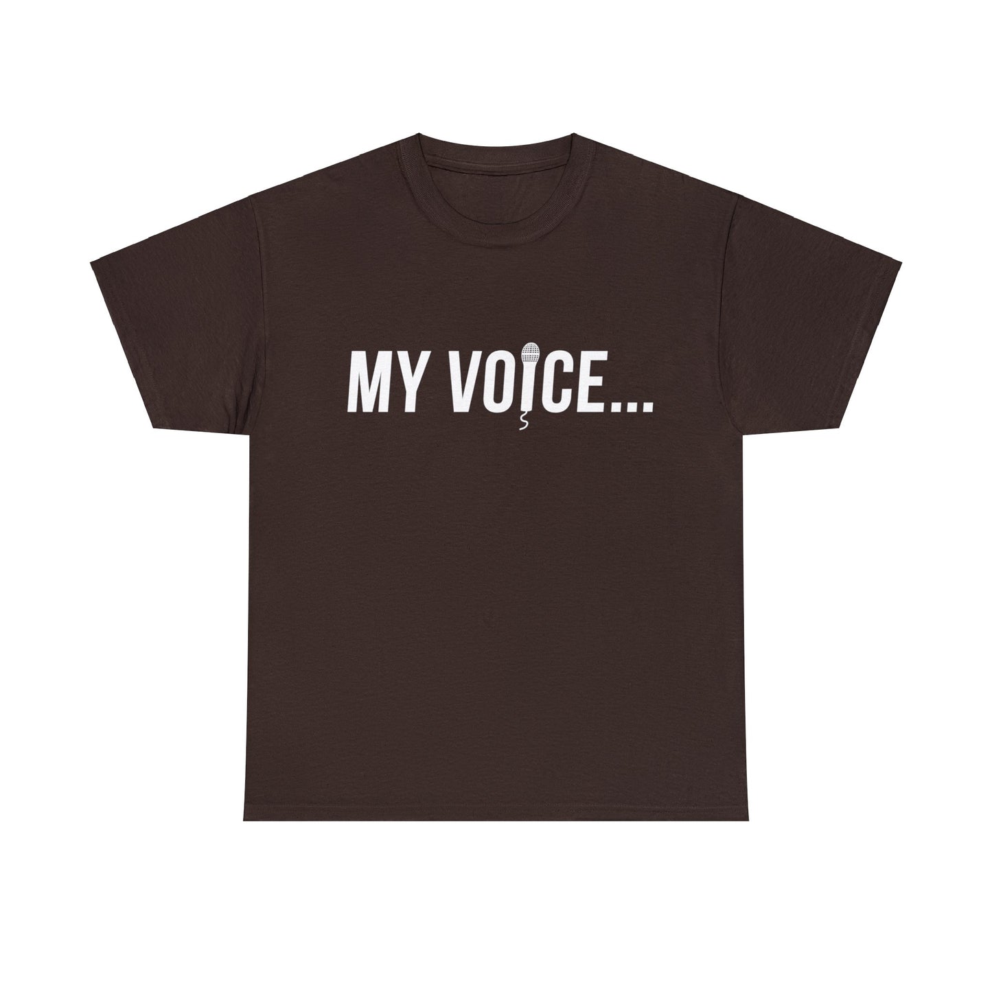 "my voice"  tee  (white lettering)