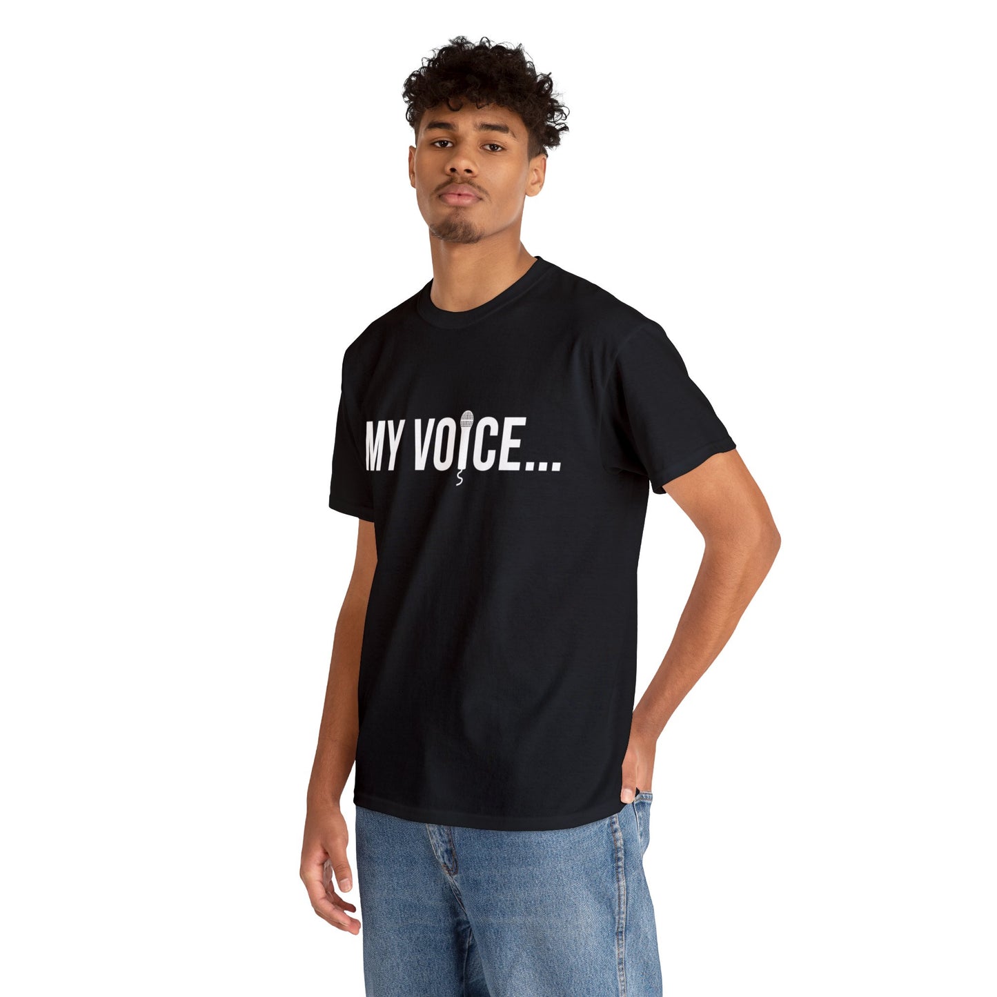 "my voice"  tee  (white lettering)