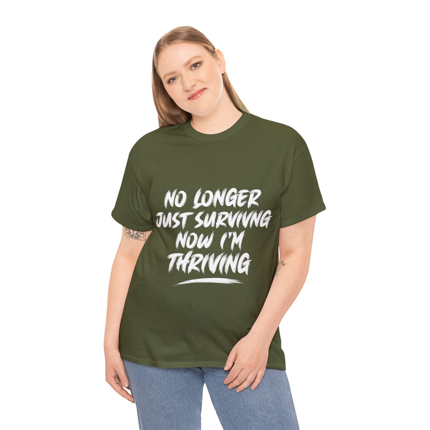"thriving" tee (white lettering)