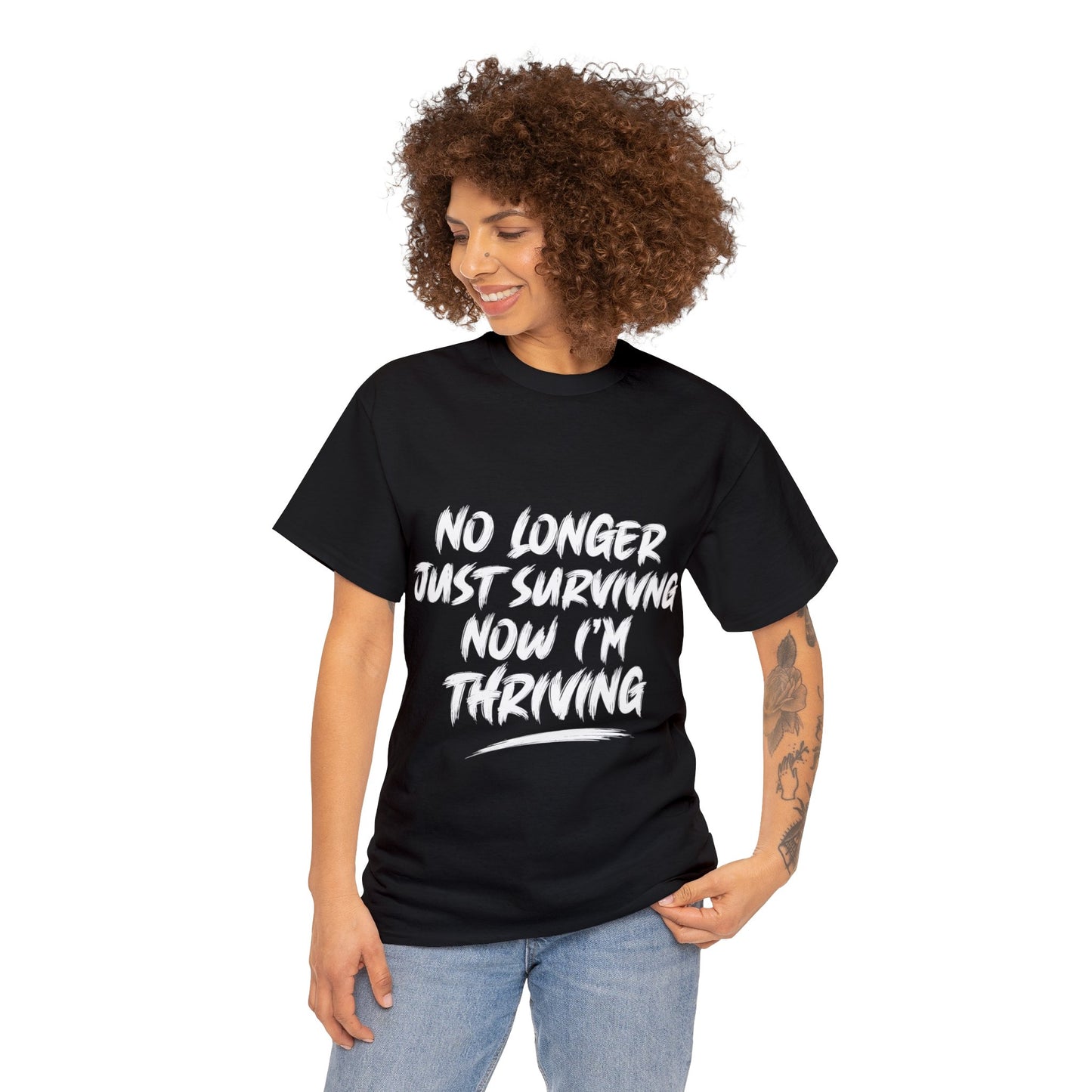 "thriving" tee (white lettering)