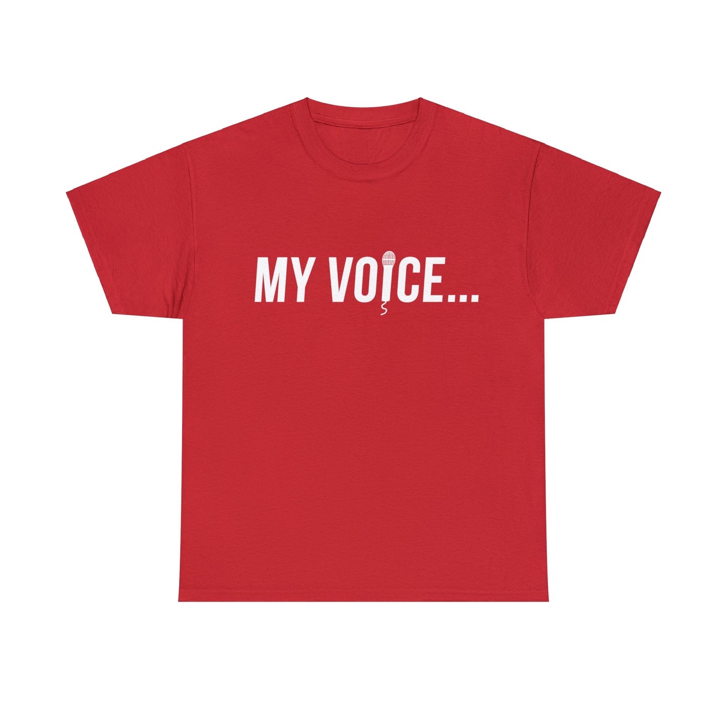 "my voice"  tee  (white lettering)